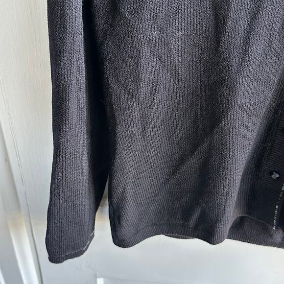 St John Knit Embellished Jacket Black - Picture 5 of 8